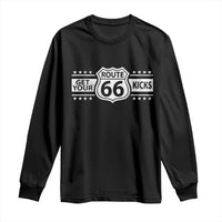 Route Highway 66 Long Sleeve Shirt Get Your Kicks American Road Trip