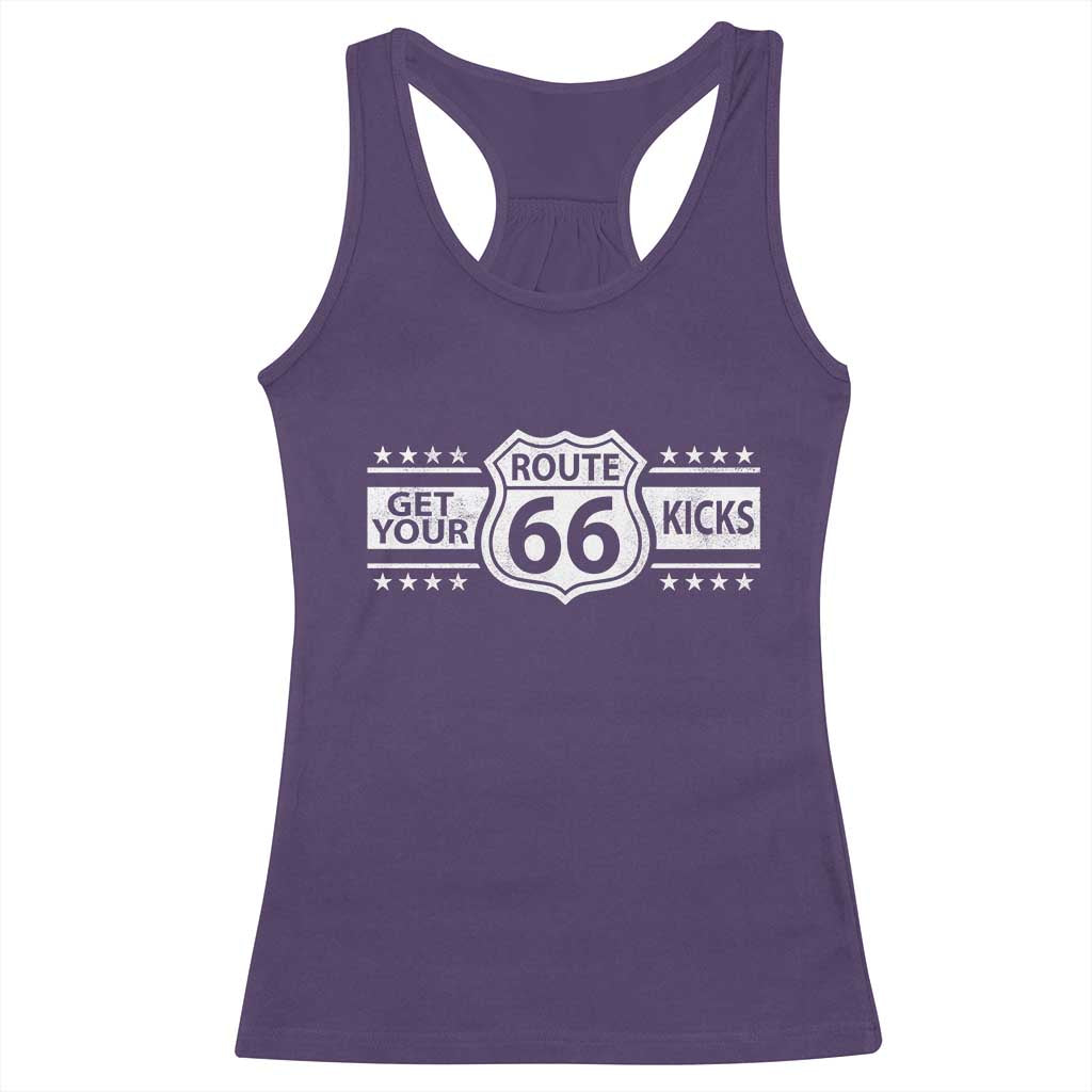 Route Highway 66 Racerback Tank Top Get Your Kicks American Road Trip