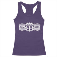 Route Highway 66 Racerback Tank Top Get Your Kicks American Road Trip