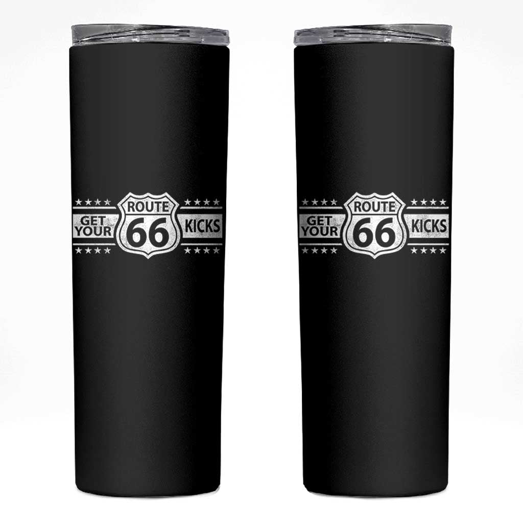 Route Highway 66 Skinny Tumbler Get Your Kicks American Road Trip