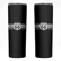 Route Highway 66 Skinny Tumbler Get Your Kicks American Road Trip