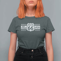 Route Highway 66 T Shirt For Women Get Your Kicks American Road Trip