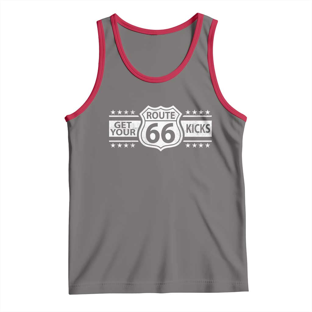 Route Highway 66 Tank Top Get Your Kicks American Road Trip