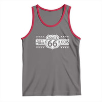 Route Highway 66 Tank Top Get Your Kicks American Road Trip