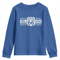 Route Highway 66 Youth Sweatshirt Get Your Kicks American Road Trip