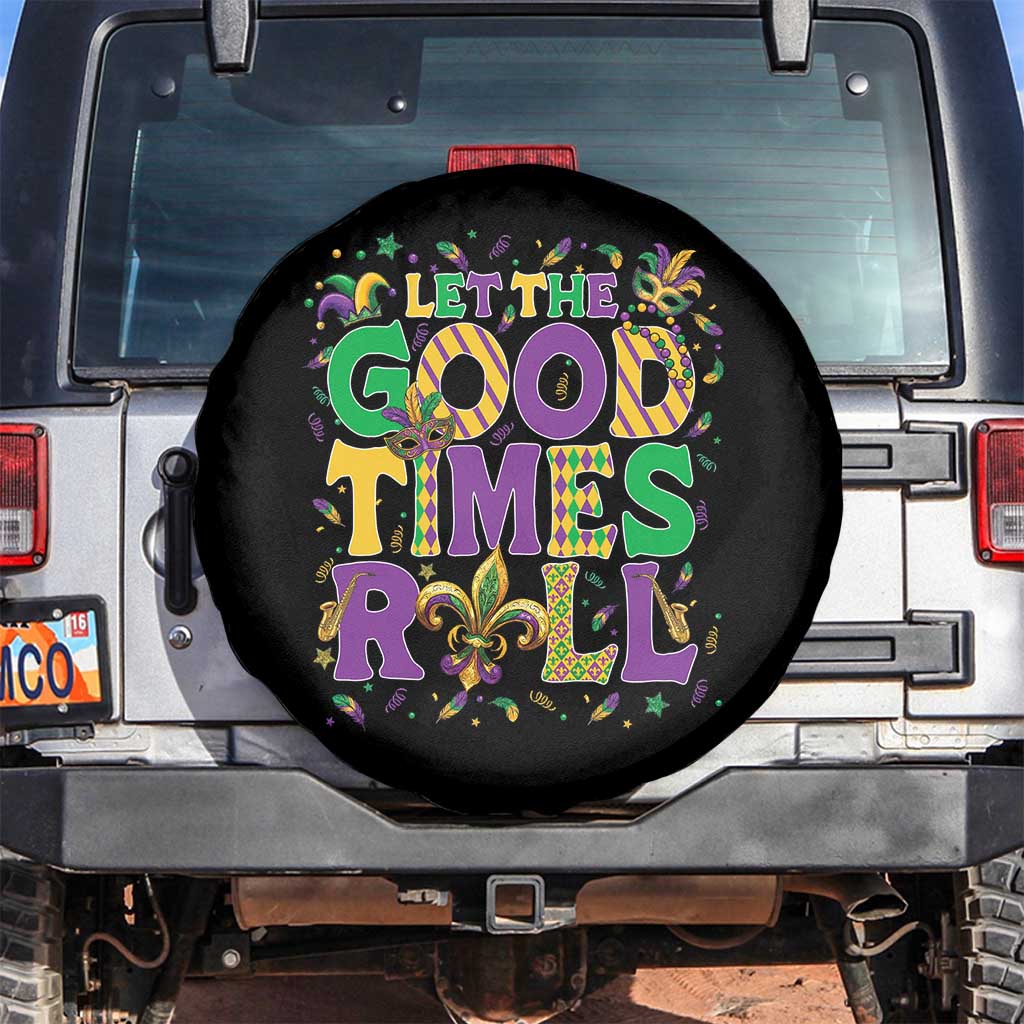 Mardi Gras Let The Good Times Roll Spare Tire Cover Funny Carnival