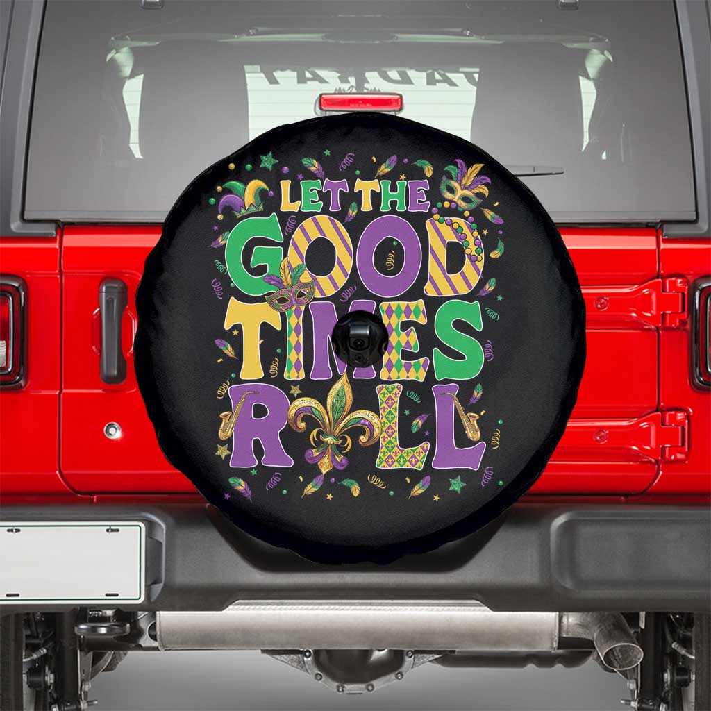 Mardi Gras Let The Good Times Roll Spare Tire Cover Funny Carnival
