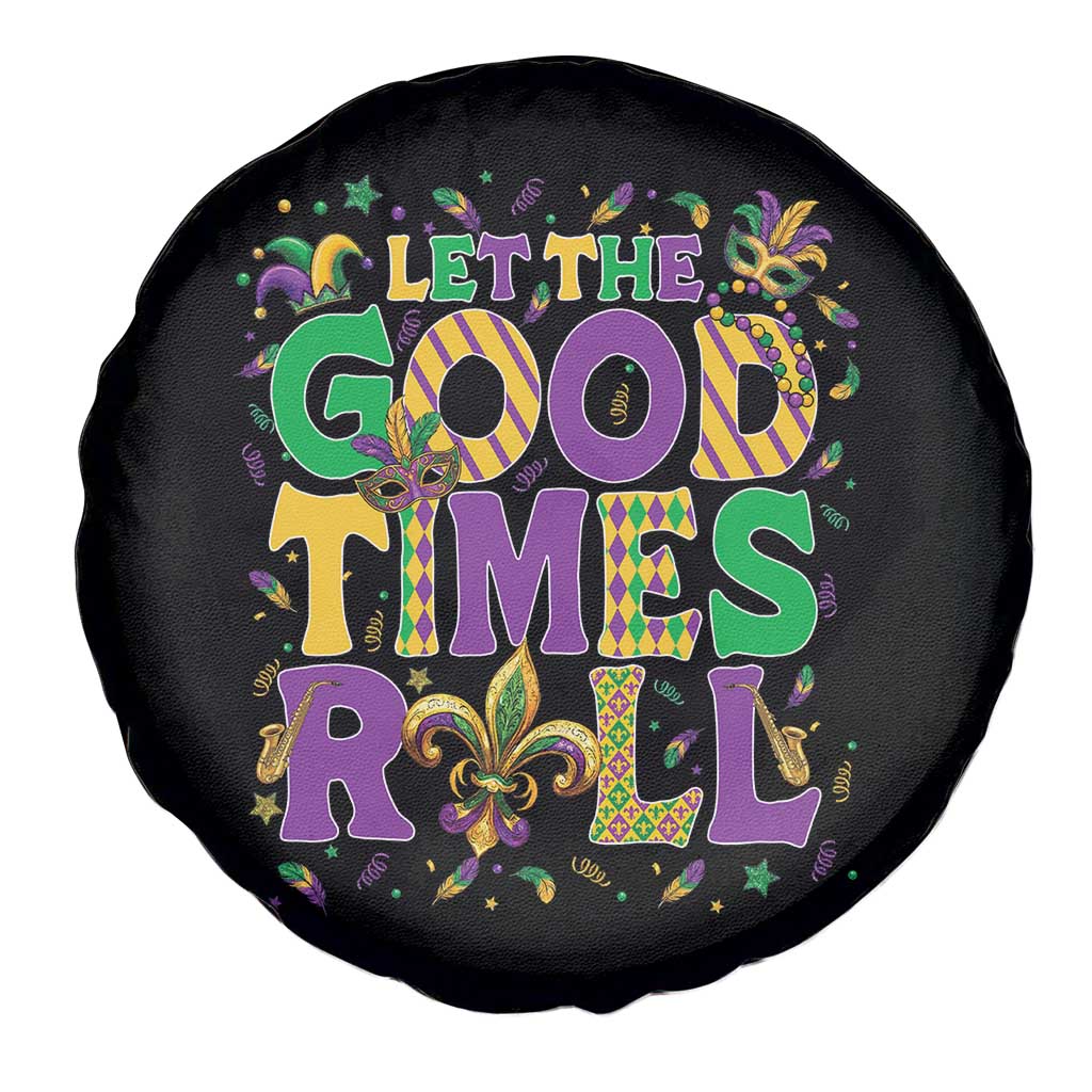 Mardi Gras Let The Good Times Roll Spare Tire Cover Funny Carnival