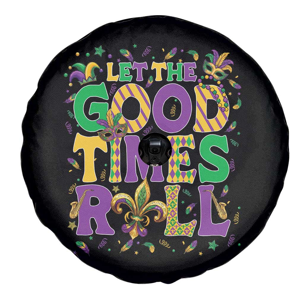 Mardi Gras Let The Good Times Roll Spare Tire Cover Funny Carnival