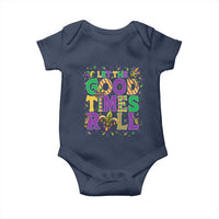 Mardi Gras Let The Good Times Roll Baby Onesie Funny Carnival