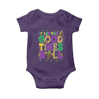 Mardi Gras Let The Good Times Roll Baby Onesie Funny Carnival