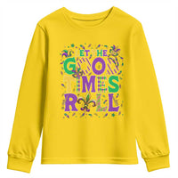 Mardi Gras Let The Good Times Roll Youth Sweatshirt Funny Carnival