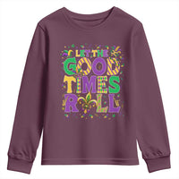 Mardi Gras Let The Good Times Roll Youth Sweatshirt Funny Carnival