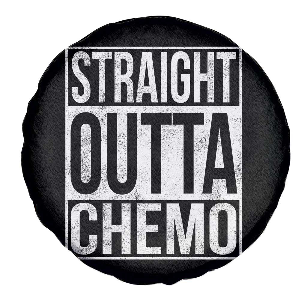 Straight Outta Chemo Spare Tire Cover Funny Battle Cancer Gift