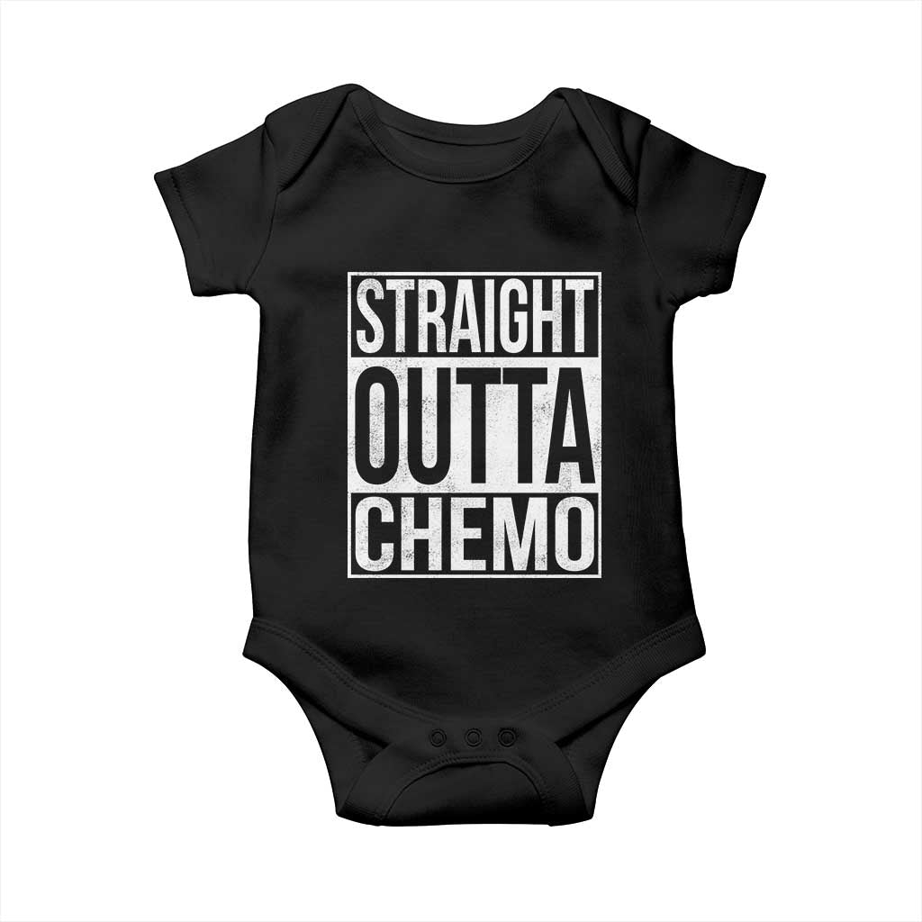 Straight Outta Chemo Baby Onesie Funny Battle Cancer Gift