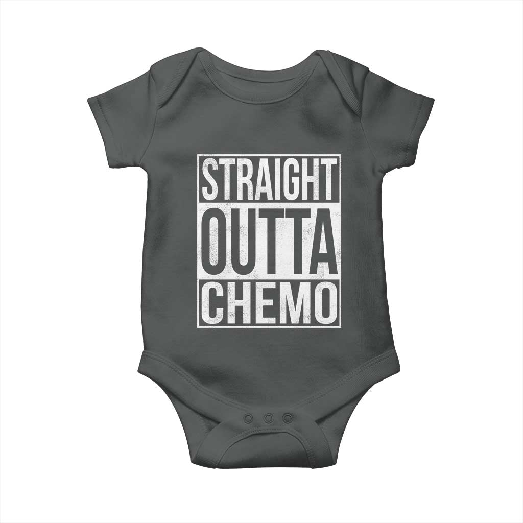 Straight Outta Chemo Baby Onesie Funny Battle Cancer Gift