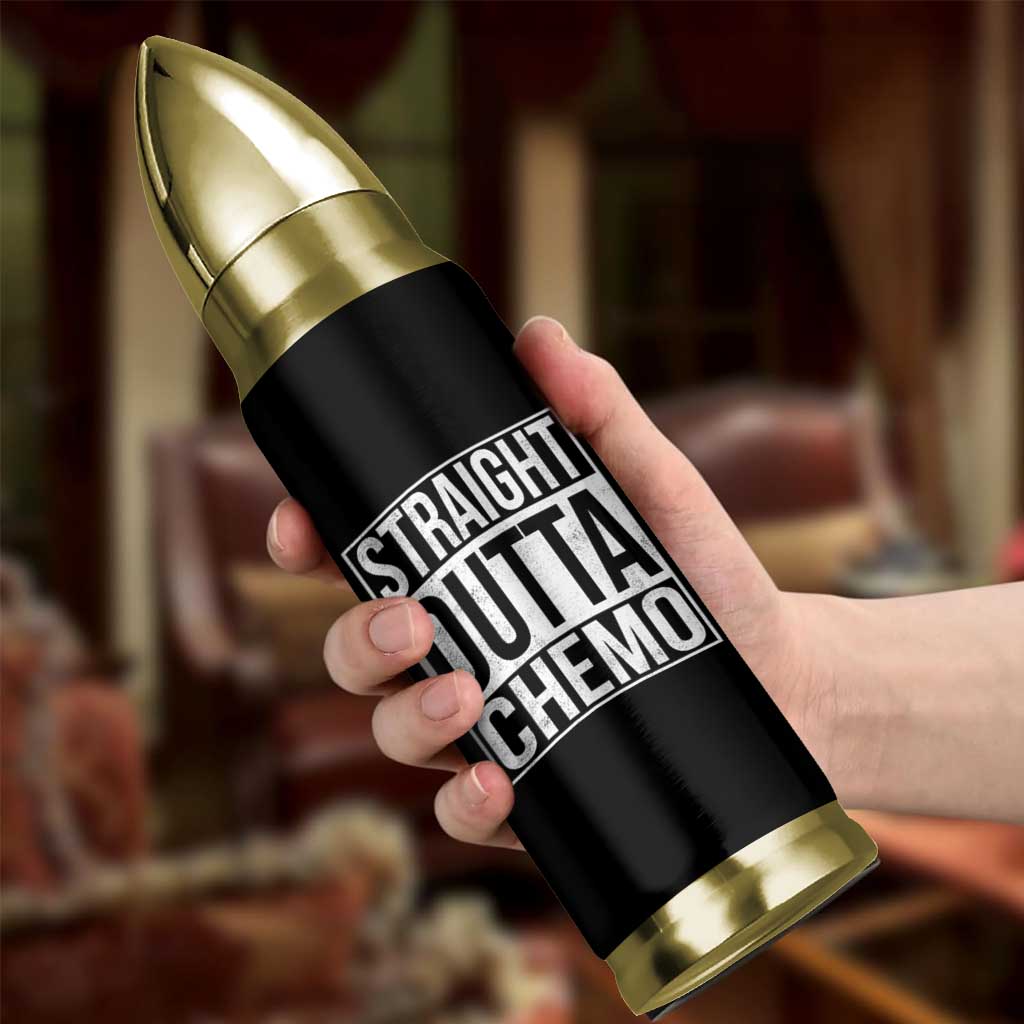 Straight Outta Chemo Bullet Tumbler Funny Battle Cancer Gift