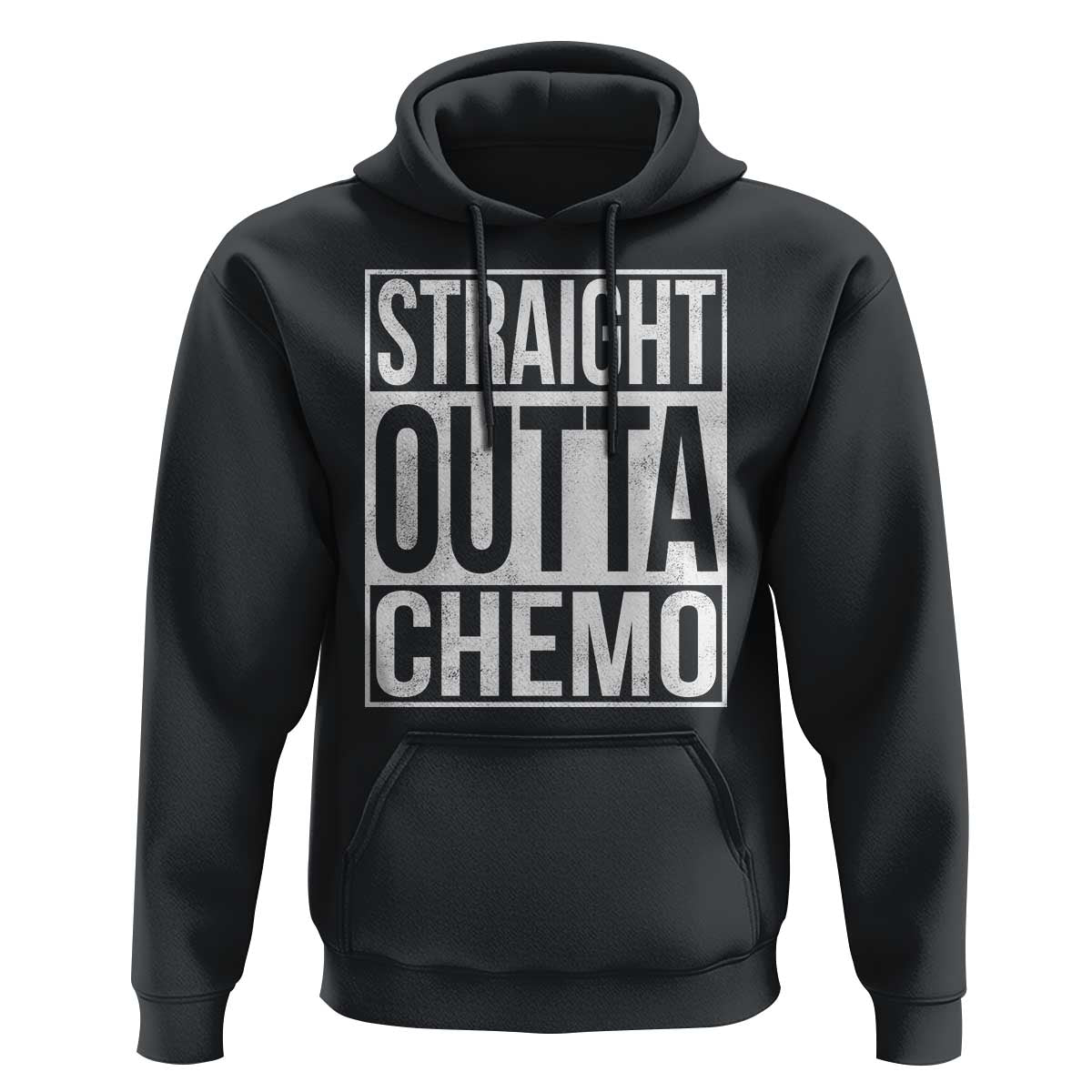 Straight Outta Chemo Hoodie Funny Battle Cancer Gift