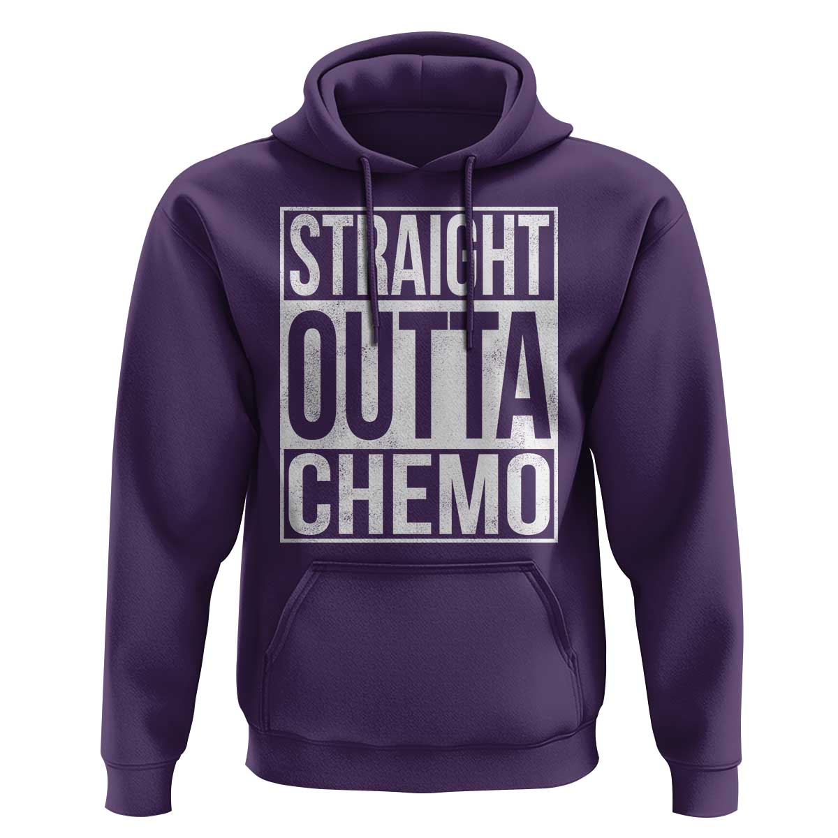 Straight Outta Chemo Hoodie Funny Battle Cancer Gift