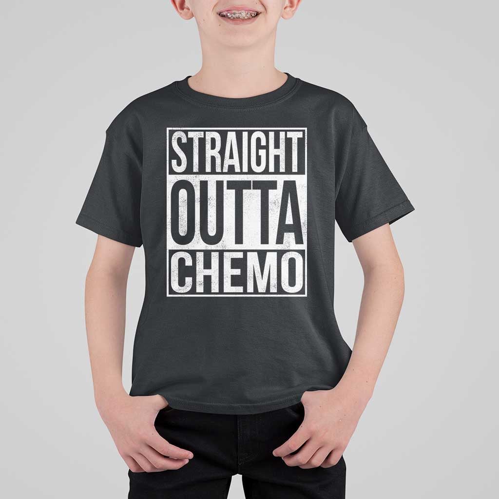 Straight Outta Chemo T Shirt For Kid Funny Battle Cancer Gift