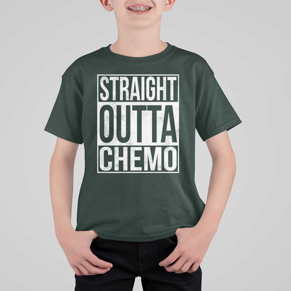 Straight Outta Chemo T Shirt For Kid Funny Battle Cancer Gift