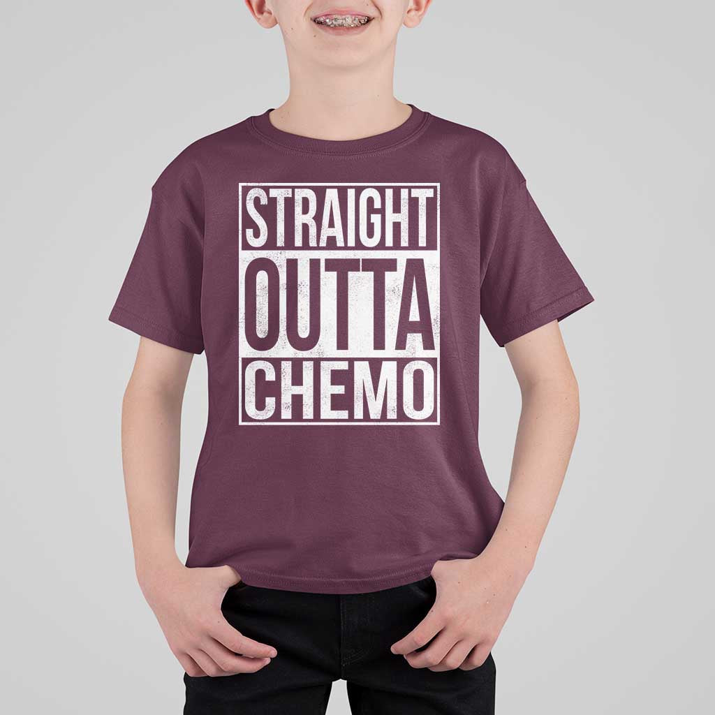 Straight Outta Chemo T Shirt For Kid Funny Battle Cancer Gift