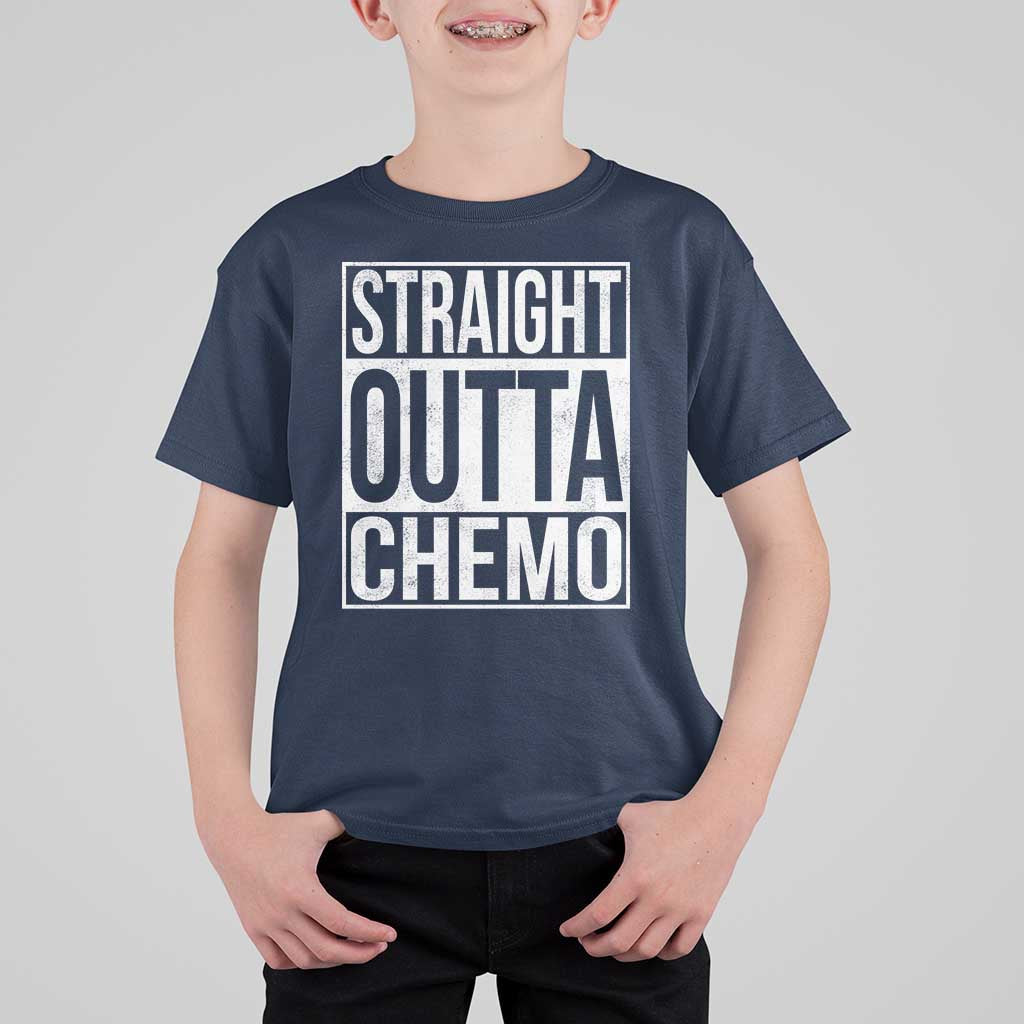 Straight Outta Chemo T Shirt For Kid Funny Battle Cancer Gift