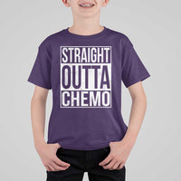Straight Outta Chemo T Shirt For Kid Funny Battle Cancer Gift