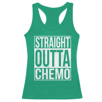Straight Outta Chemo Racerback Tank Top Funny Battle Cancer Gift