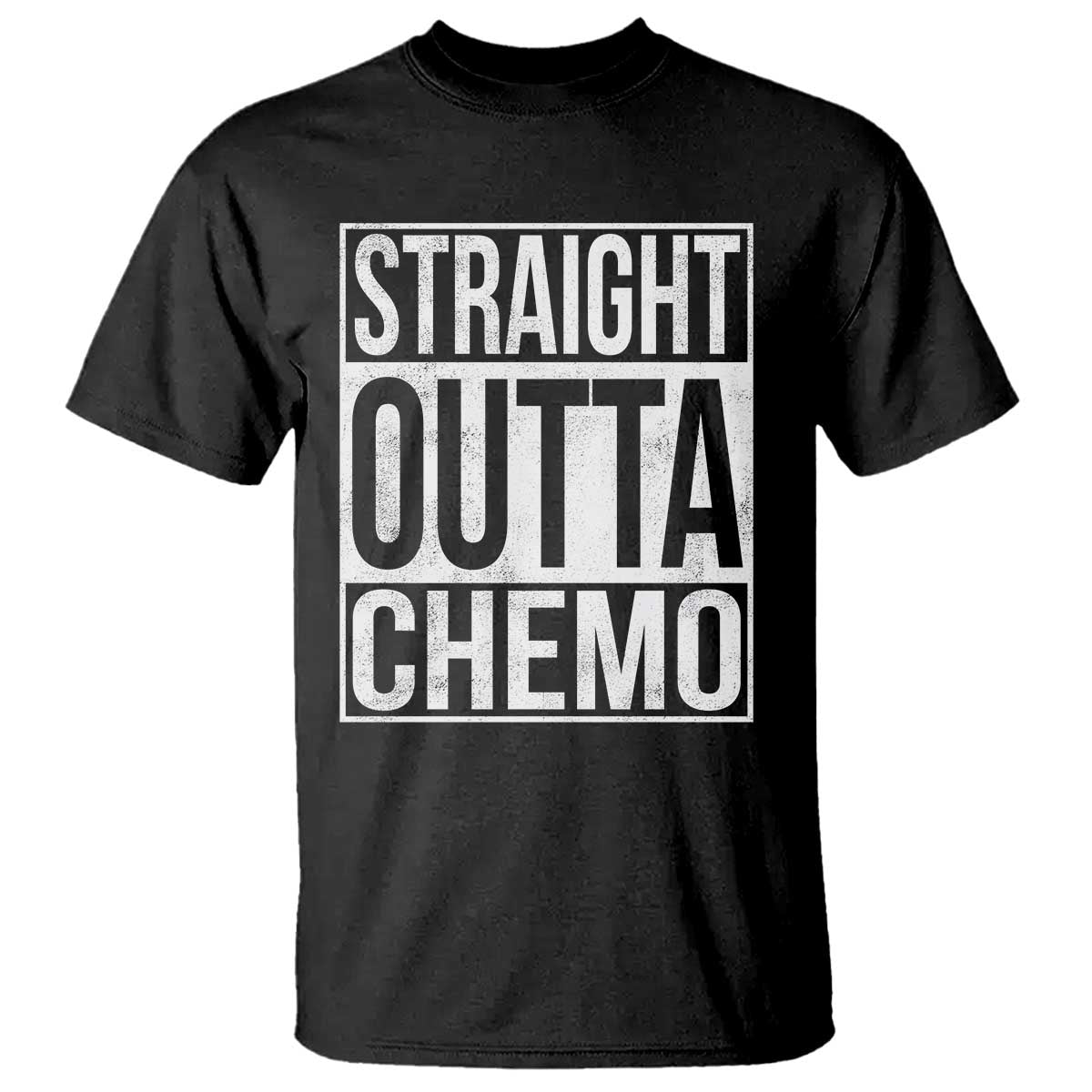 Straight Outta Chemo T Shirt Funny Battle Cancer Gift