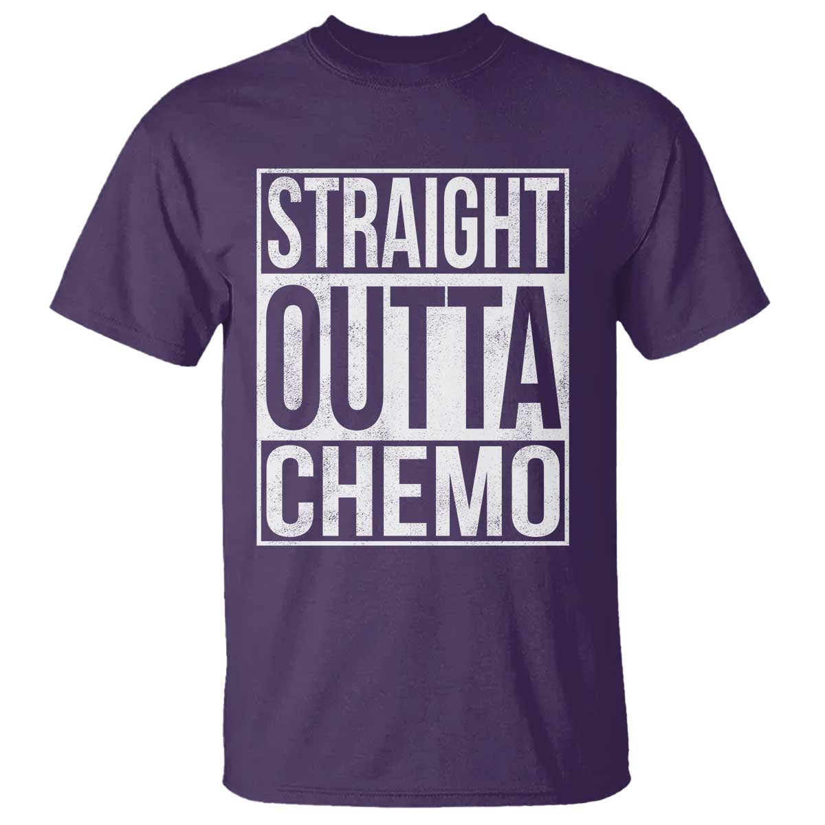 Straight Outta Chemo T Shirt Funny Battle Cancer Gift