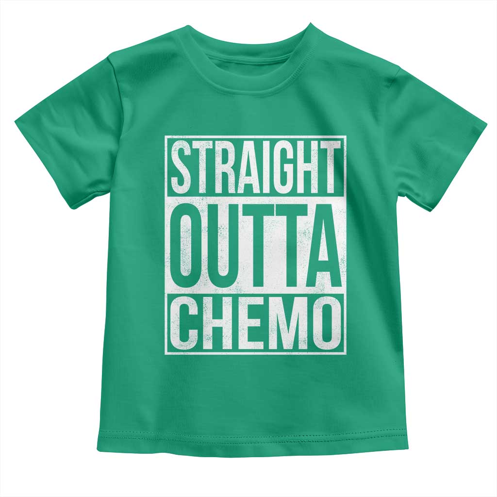 Straight Outta Chemo Toddler T Shirt Funny Battle Cancer Gift
