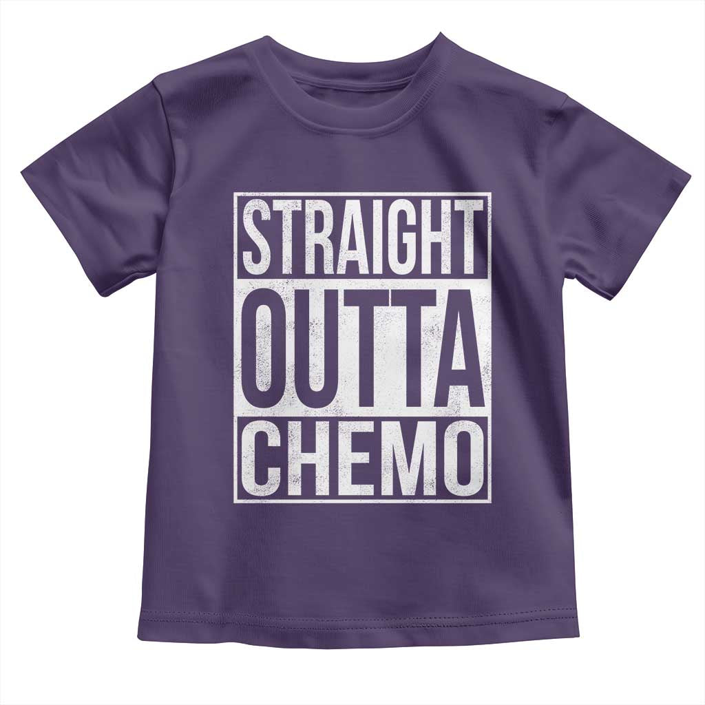 Straight Outta Chemo Toddler T Shirt Funny Battle Cancer Gift