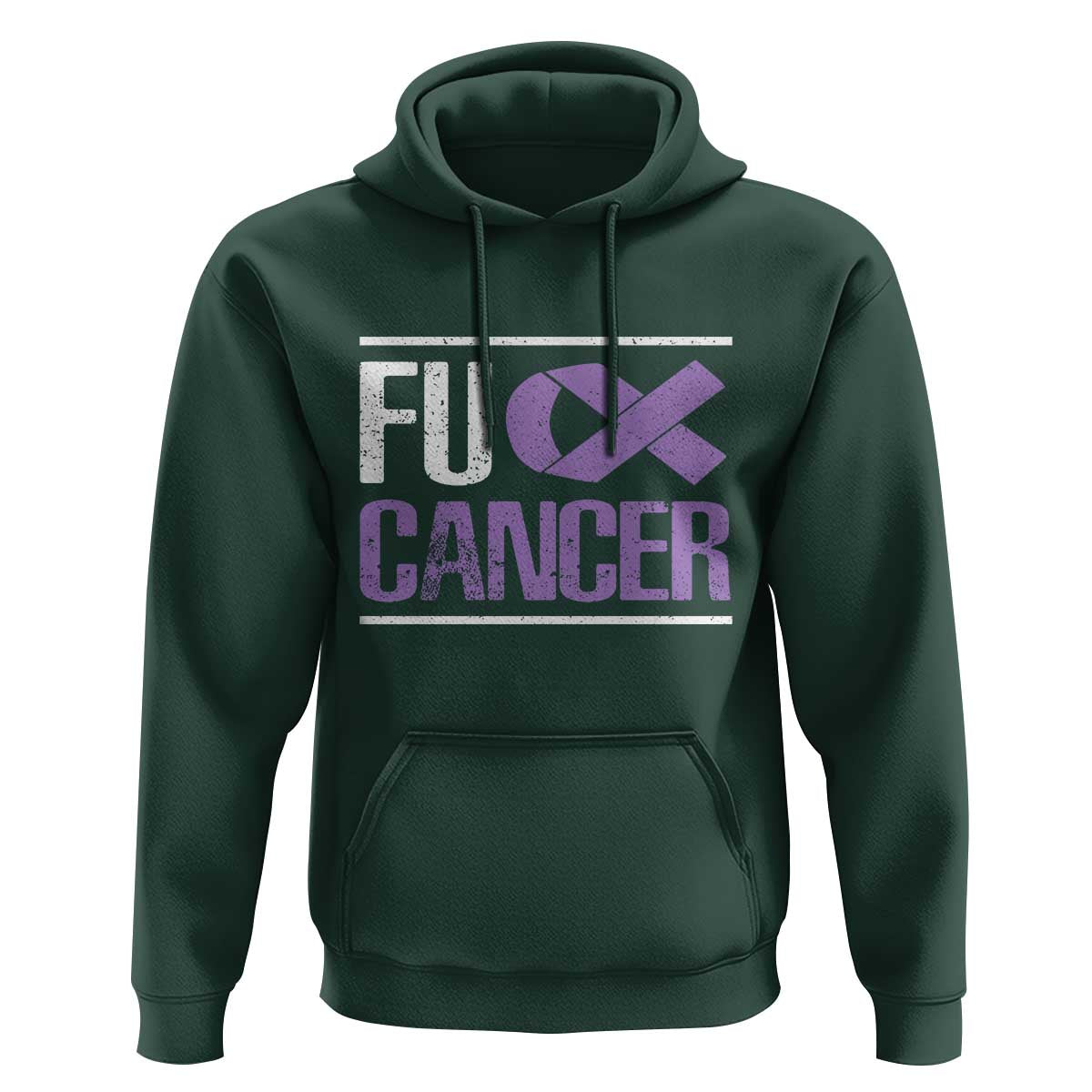 Fuck Cancer Hoodie Funny National Cancer Prevention Month Lavender Ribbon