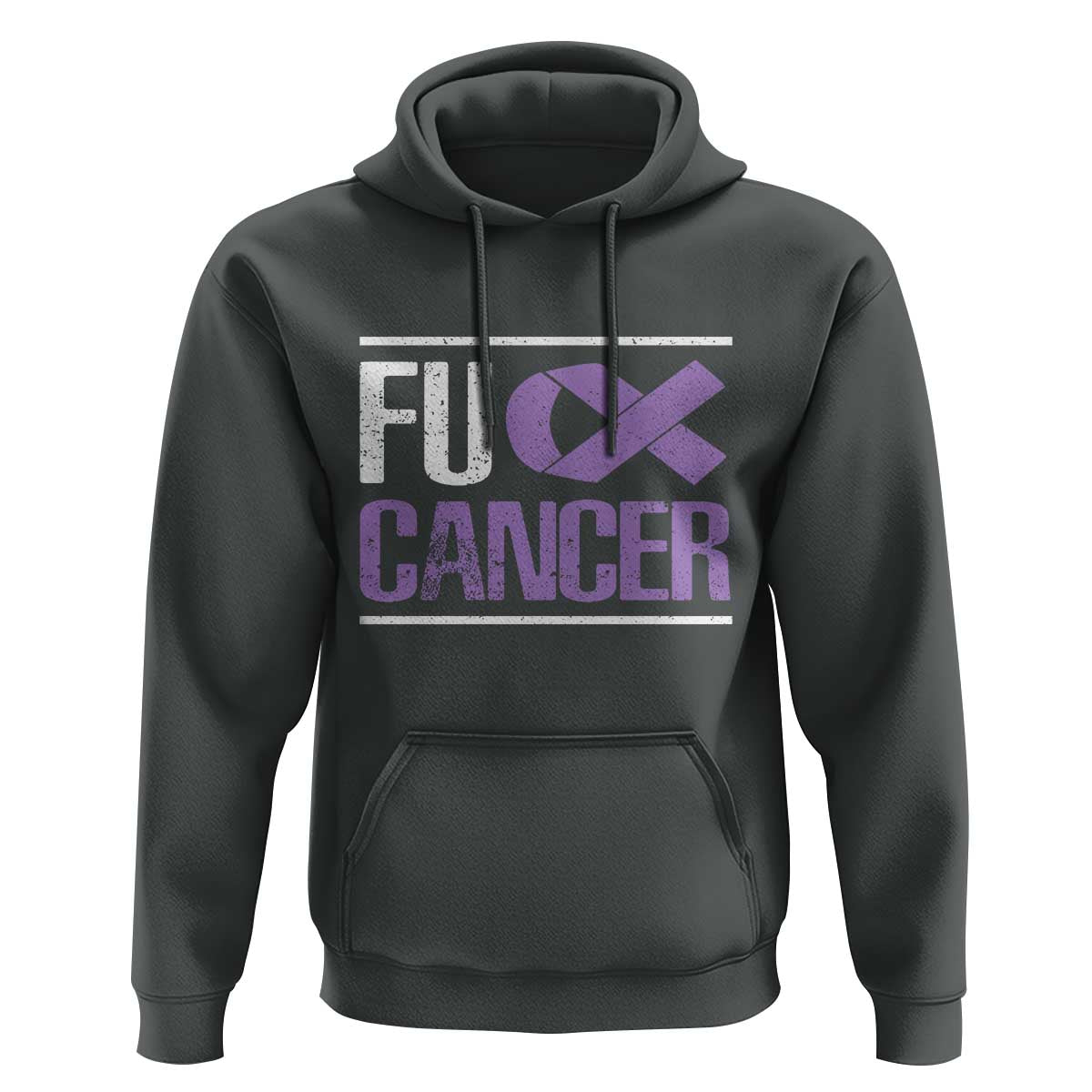 Fuck Cancer Hoodie Funny National Cancer Prevention Month Lavender Ribbon