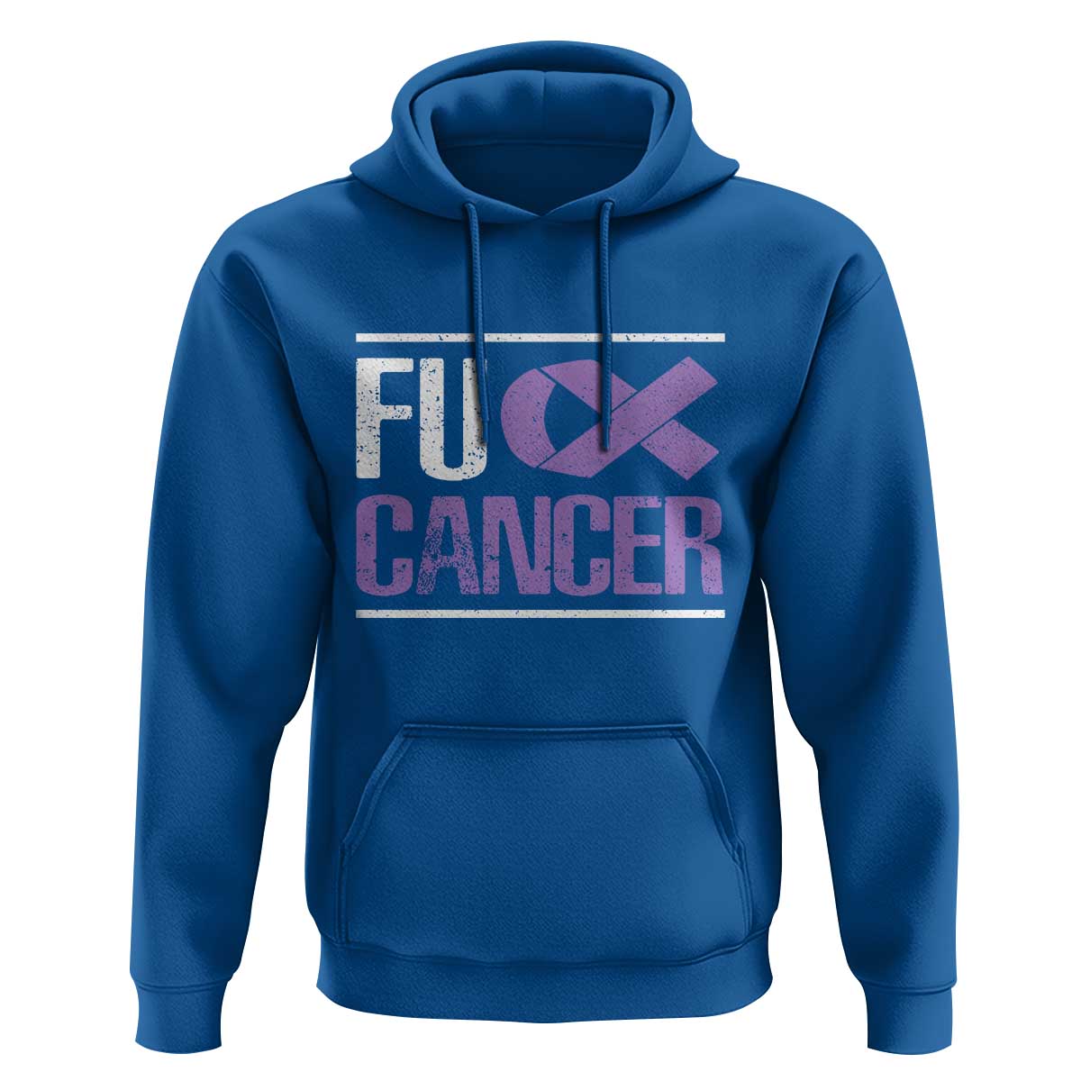Fuck Cancer Hoodie Funny National Cancer Prevention Month Lavender Ribbon