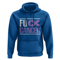 Fuck Cancer Hoodie Funny National Cancer Prevention Month Lavender Ribbon