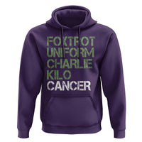 Foxtrot Uniform Charlie Kilo Cancer Hoodie Funny Fuck Cancer Military Alphabet
