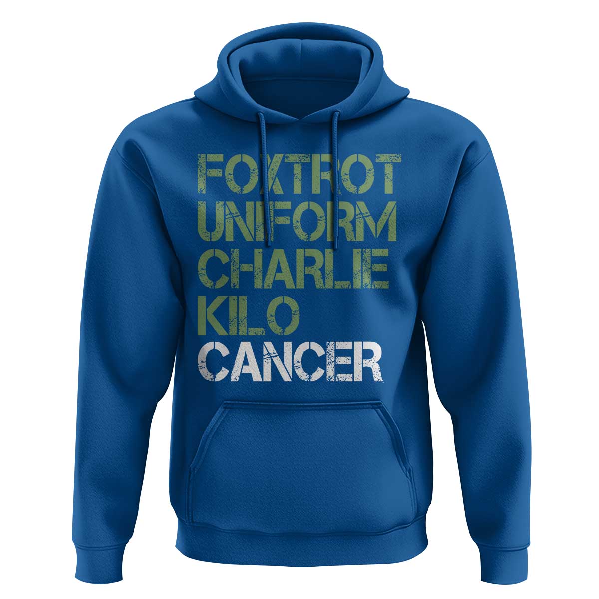 Foxtrot Uniform Charlie Kilo Cancer Hoodie Funny Fuck Cancer Military Alphabet