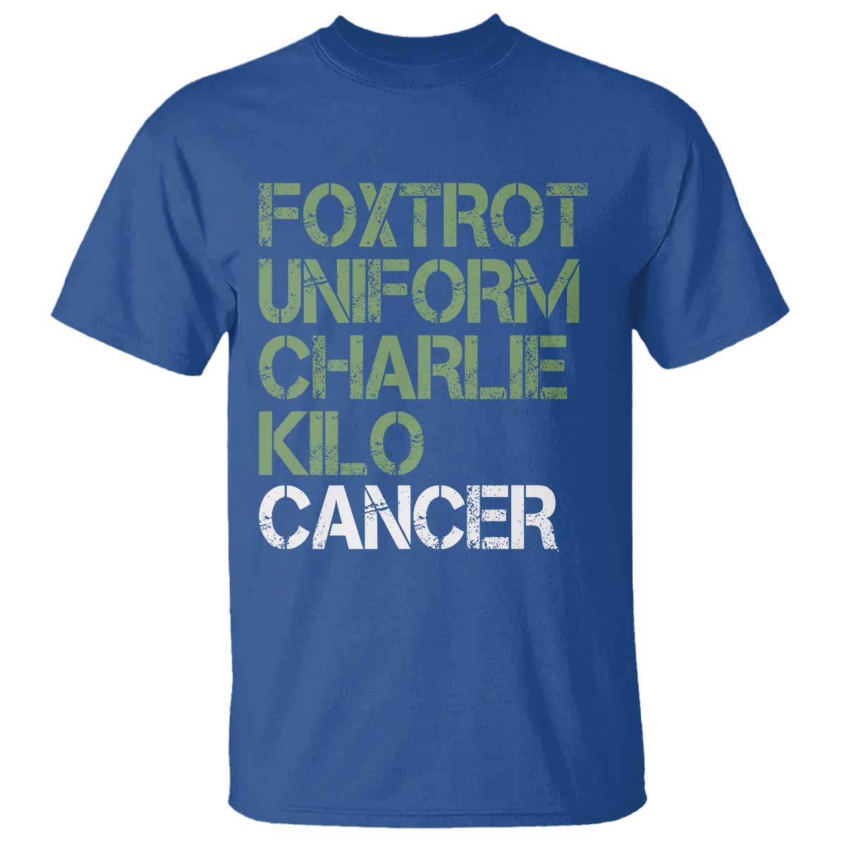 Foxtrot Uniform Charlie Kilo Cancer T Shirt Funny Fuck Cancer Military Alphabet