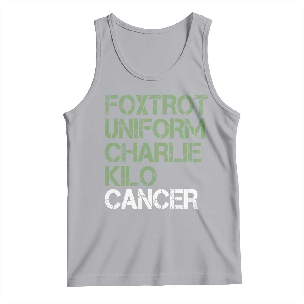 Foxtrot Uniform Charlie Kilo Cancer Tank Top Funny Fuck Cancer Military Alphabet