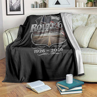 US Route 69 Centennial Celebration Throw Blanket Highway Road 100 Years Anniversary American Flag