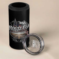US Route 69 Centennial Celebration 4 in 1 Can Cooler Tumbler Highway Road 100 Years Anniversary American Flag