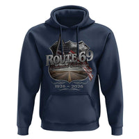 US Route 69 Centennial Celebration Hoodie Highway Road 100 Years Anniversary American Flag