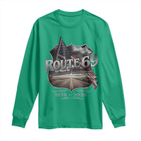 US Route 69 Centennial Celebration Long Sleeve Shirt Highway Road 100 Years Anniversary American Flag