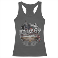 US Route 69 Centennial Celebration Racerback Tank Top Highway Road 100 Years Anniversary American Flag
