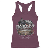 US Route 69 Centennial Celebration Racerback Tank Top Highway Road 100 Years Anniversary American Flag