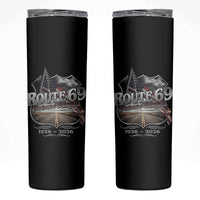 US Route 69 Centennial Celebration Skinny Tumbler Highway Road 100 Years Anniversary American Flag