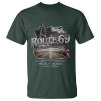 US Route 69 Centennial Celebration T Shirt Highway Road 100 Years Anniversary American Flag