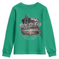 US Route 69 Centennial Celebration Youth Sweatshirt Highway Road 100 Years Anniversary American Flag